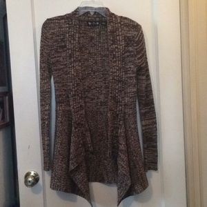 Light and dark brown cardigan